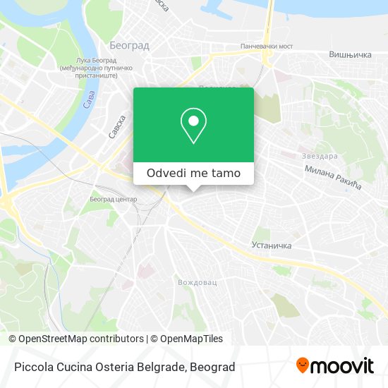 Piccola Cucina Osteria Belgrade mapa