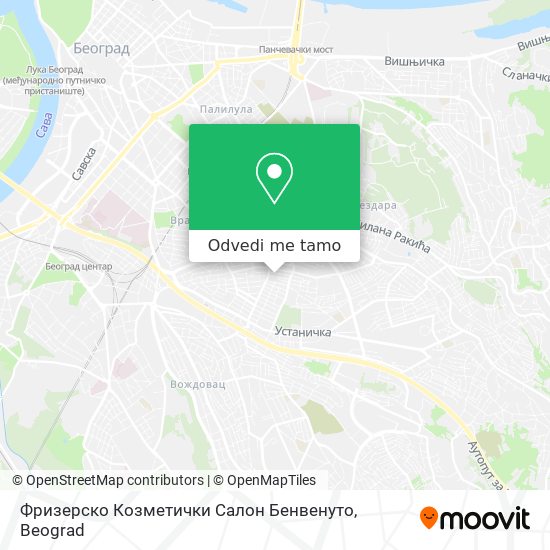 Фризерско Козметички Салон Бенвенуто mapa