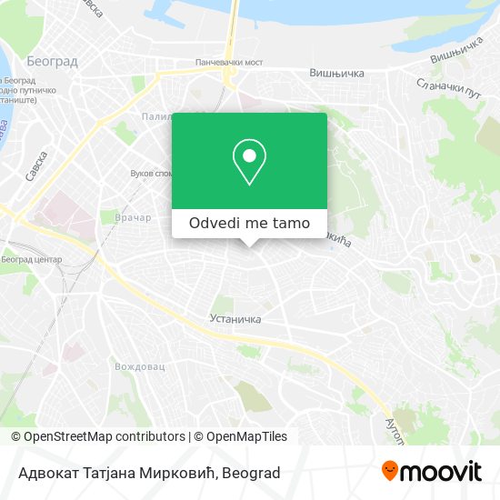 Адвокат Татјана Мирковић mapa