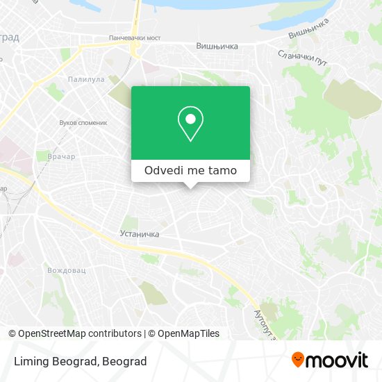 Liming Beograd mapa