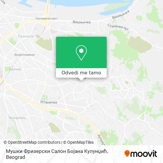 Мушки Фризерски Салон Бојана Кулунџић mapa