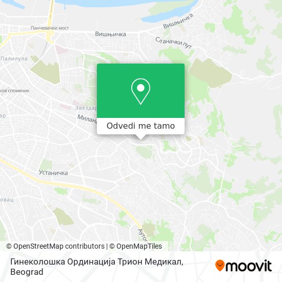 Гинеколошка Ординација Трион Медикал mapa