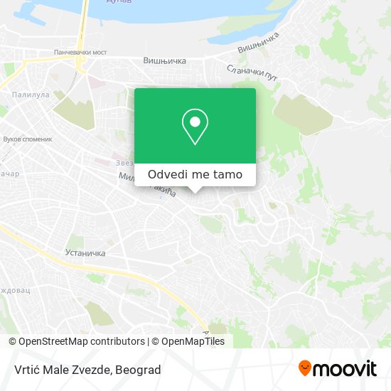 Vrtić Male Zvezde mapa