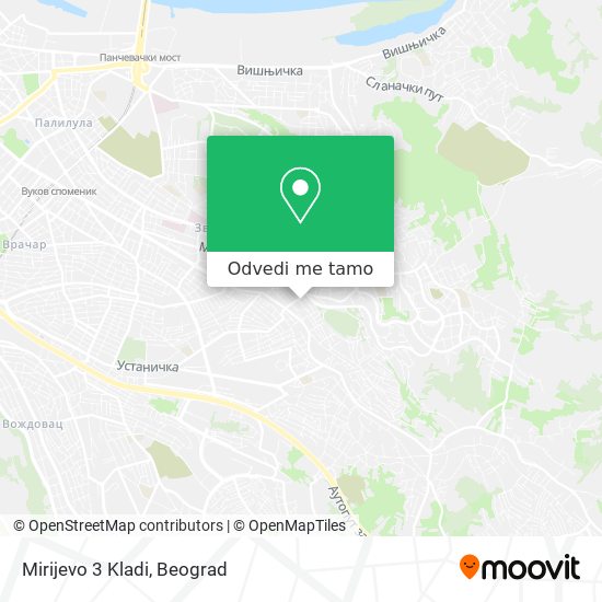 Mirijevo 3 Kladi mapa