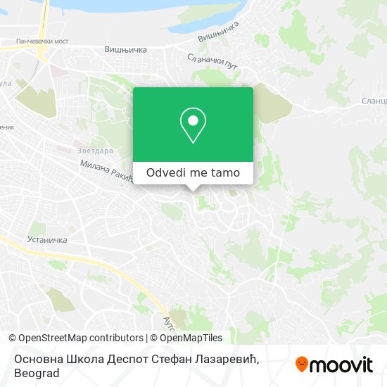 Основна Школа Деспот Стефан Лазаревић mapa