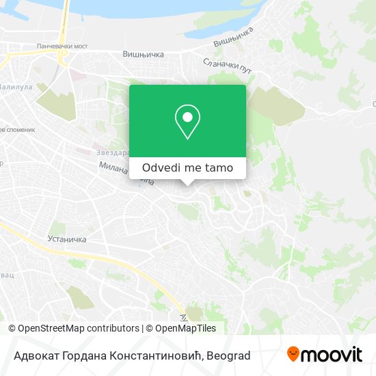 Адвокат Гордана Константиновић mapa