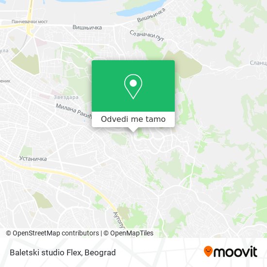 Baletski studio Flex mapa