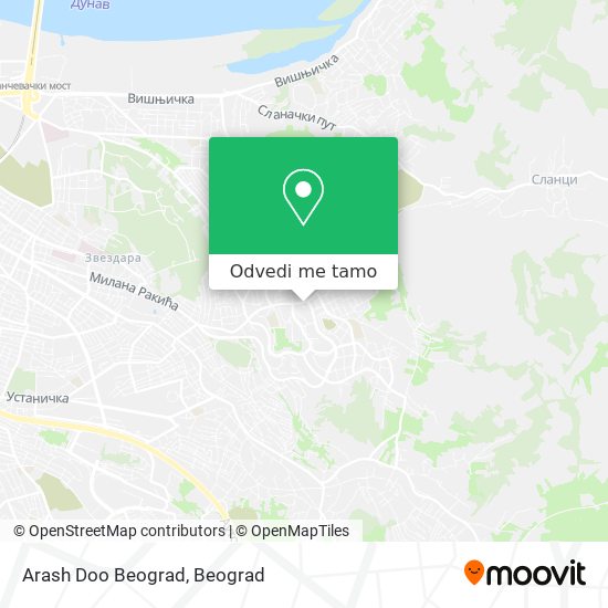 Arash Doo Beograd mapa