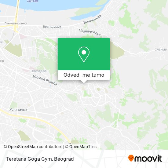 Teretana Goga Gym mapa