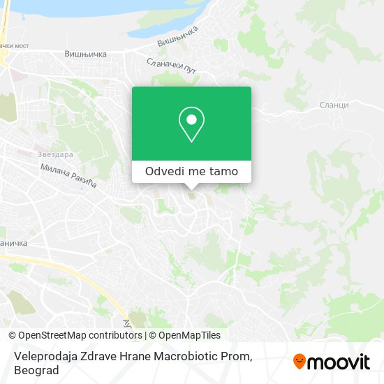 Veleprodaja Zdrave Hrane Macrobiotic Prom mapa