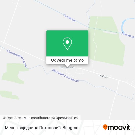 Месна заједница Петровчић mapa