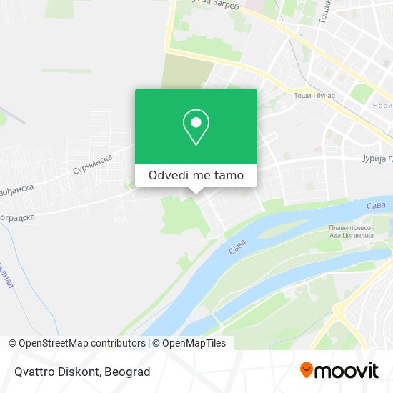 Qvattro Diskont mapa