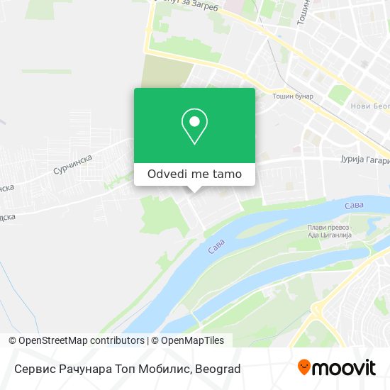 Сервис Рачунара Топ Мобилис mapa