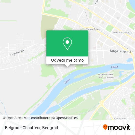 Belgrade Chauffeur mapa