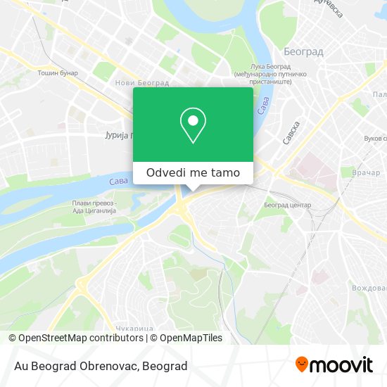 Au Beograd Obrenovac mapa