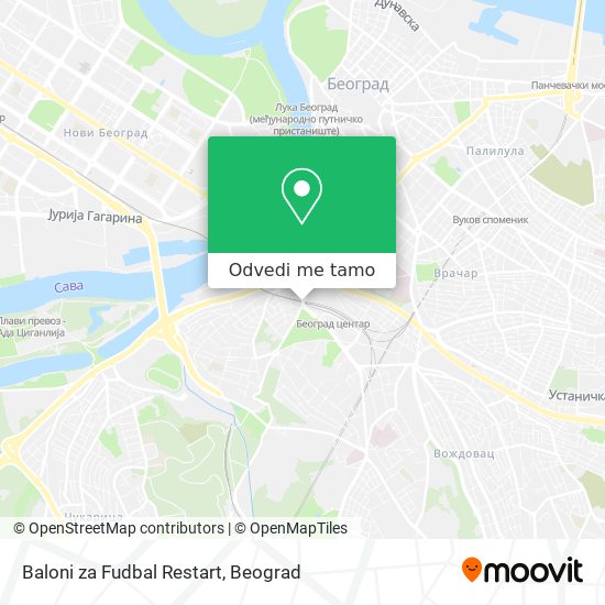 Baloni za Fudbal Restart mapa