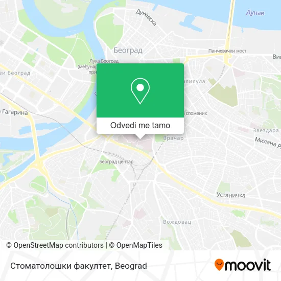 Стоматолошки факултет mapa