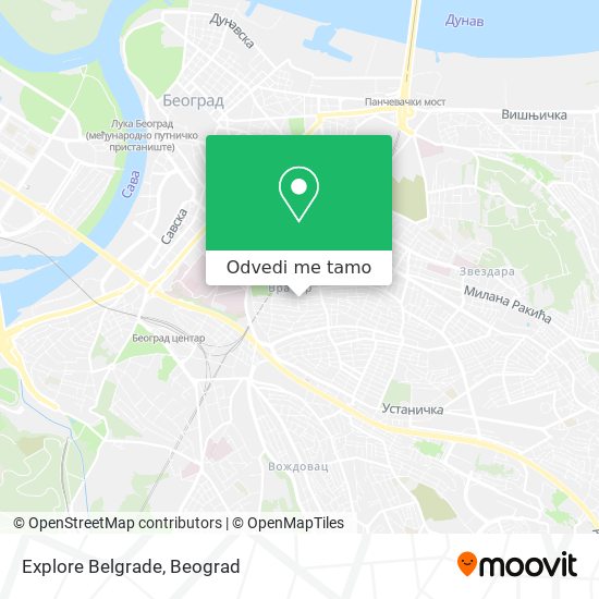 Explore Belgrade mapa