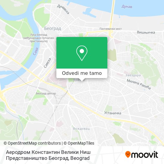 Аеродром Константин Велики Ниш Представништво Београд mapa
