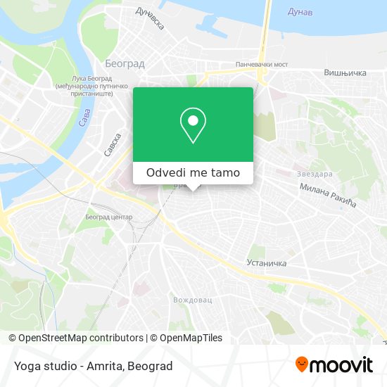 Yoga studio - Amrita mapa