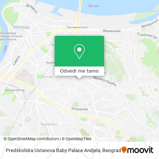 Predškolska Ustanova Baby Palace Andjela mapa