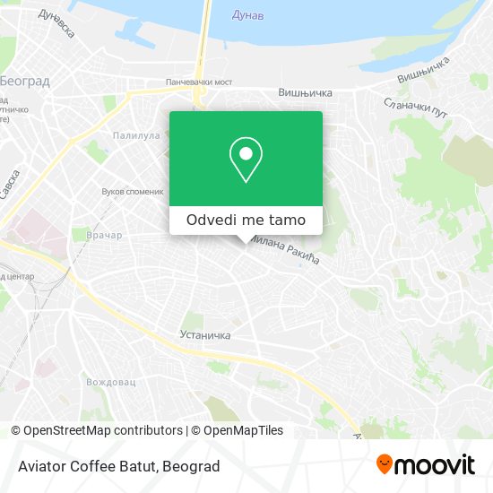 Aviator Coffee Batut mapa