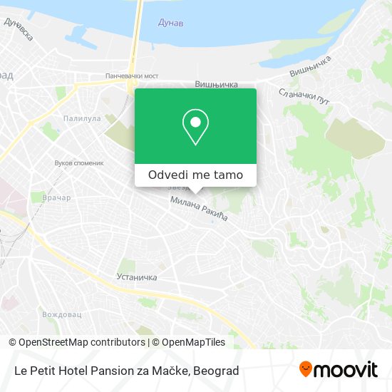 Le Petit Hotel Pansion za Mačke mapa