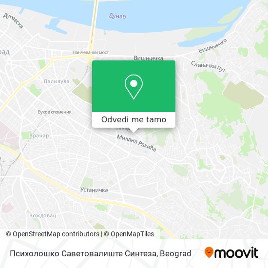 Психолошко Саветовалиште Синтеза mapa