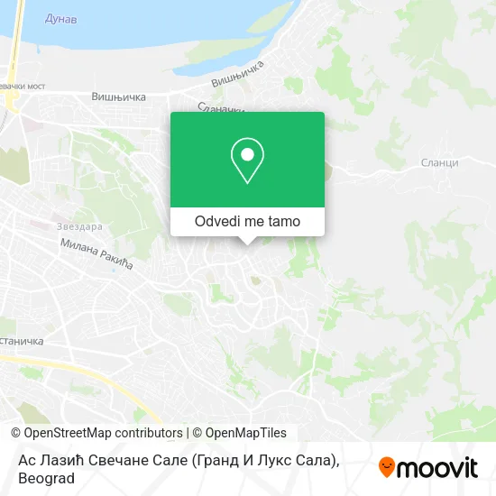 Ас Лазић Свечане Сале (Гранд И Лукс Сала) mapa