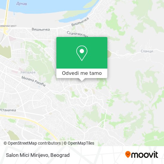 Salon Mici Mirijevo mapa