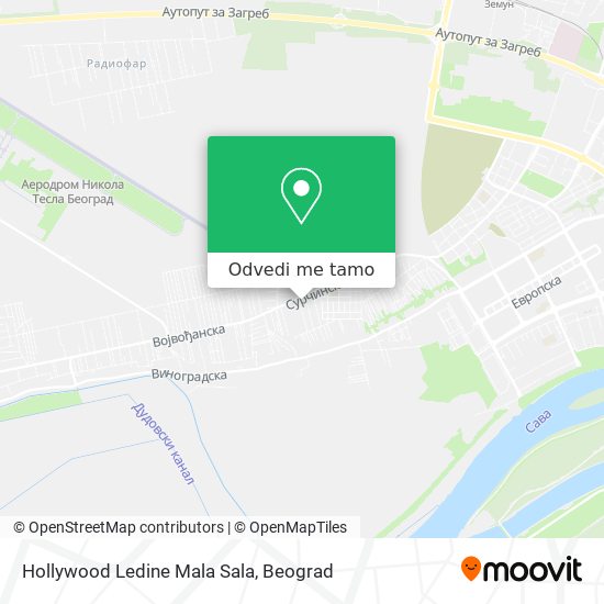 Hollywood Ledine Mala Sala mapa