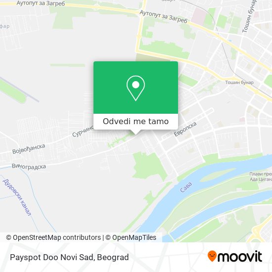 Payspot Doo Novi Sad mapa