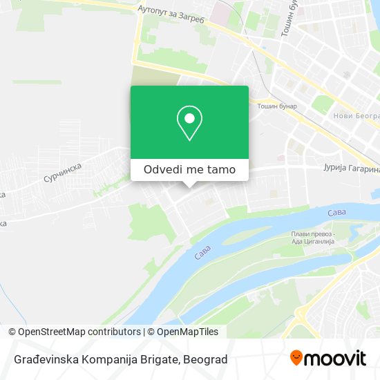 Građevinska Kompanija Brigate mapa