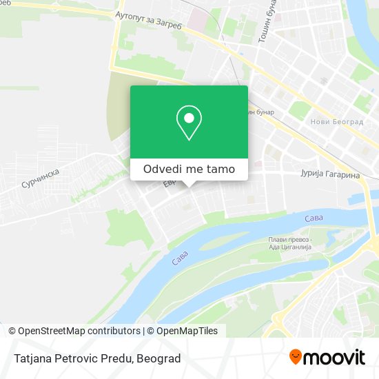 Tatjana Petrovic Predu mapa