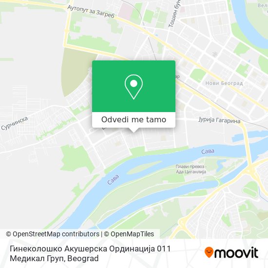 Гинеколошко Акушерска Ординација 011 Медикал Груп mapa