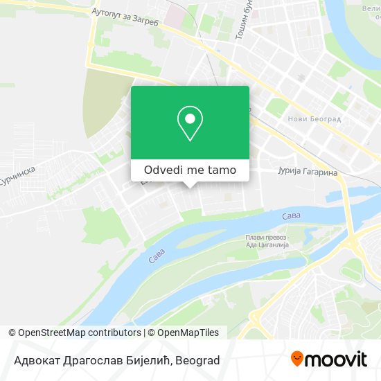 Адвокат Драгослав Бијелић mapa