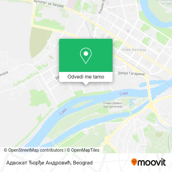 Адвокат Ђорђе Андровић mapa