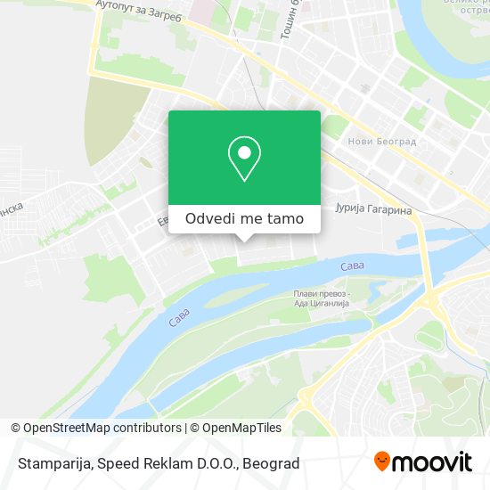 Stamparija, Speed Reklam D.O.O. mapa