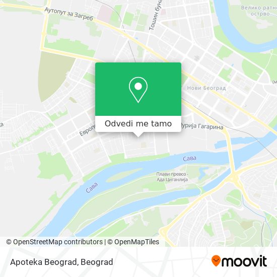 Apoteka Beograd mapa