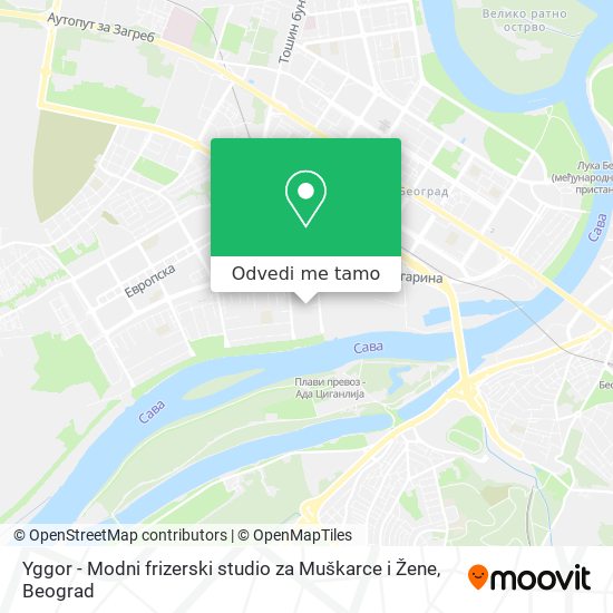 Yggor - Modni frizerski studio za Muškarce i Žene mapa