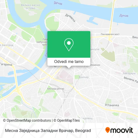 Месна Заједница Западни Врачар mapa