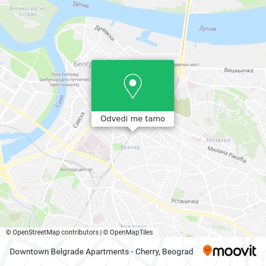 Downtown Belgrade Apartments - Cherry mapa