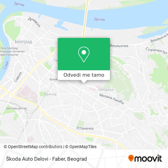 Škoda Auto Delovi - Faber mapa