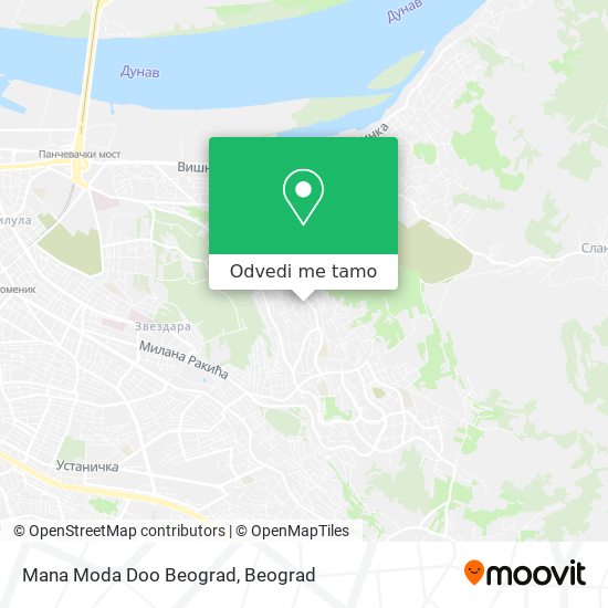 Mana Moda Doo Beograd mapa