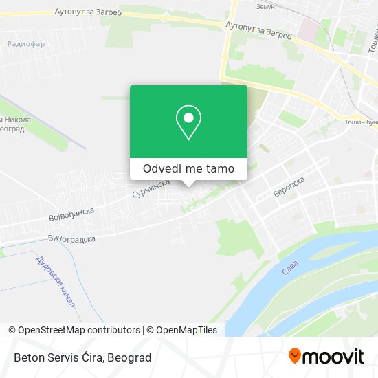 Beton Servis Ćira mapa