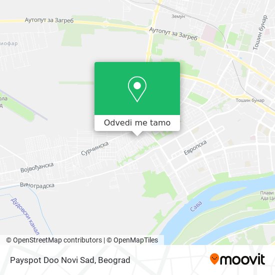 Payspot Doo Novi Sad mapa