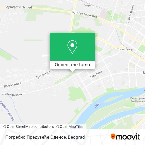 Погребно Предузеће Оденсе mapa