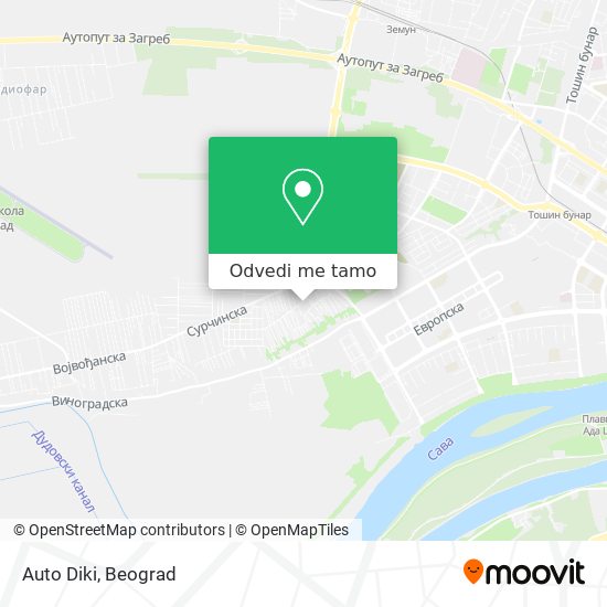 Auto Diki mapa