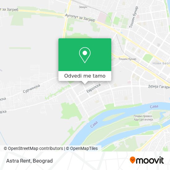 Astra Rent mapa