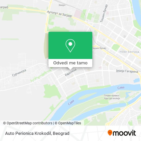 Auto Perionica Krokodil mapa